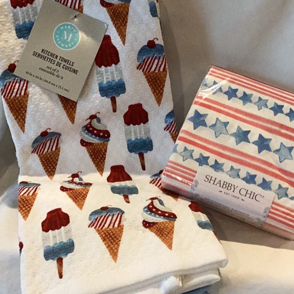Martha Stewart Patriotic Dishtowels